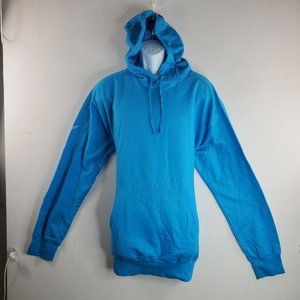 Trigema Turquoise Blue Long Sleeve Hoodie Size XXL